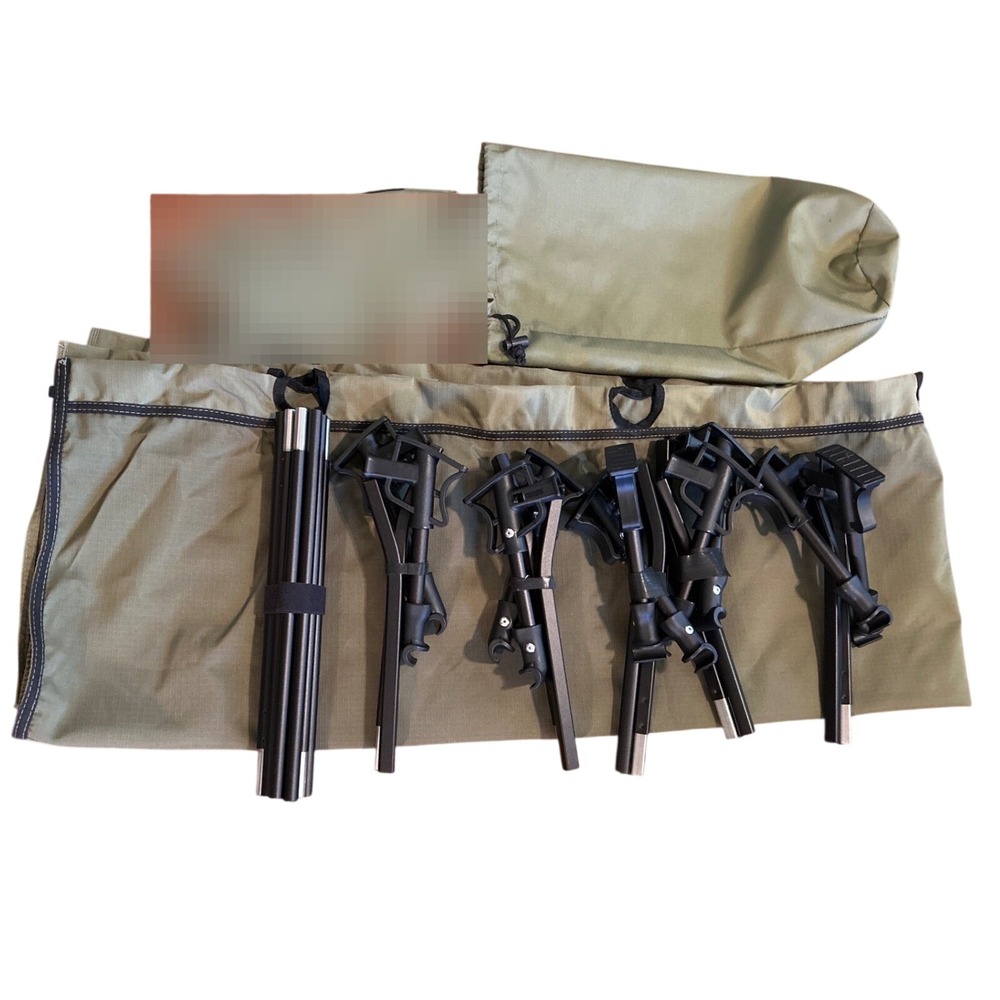 HITORHIKE Portable Camping Cot Lightweight Folding Bed Olive Green with Bag - Picture 3 of 10
